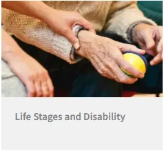 Life Stages and Disability page from our Exploratory Pathways