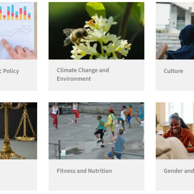 screen shot from the new Exploratory Pathways page